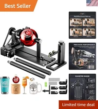 Laser Rotary Roller 4-in-1 Engraving Kit for Cylindrical Spherical Ring Shapes