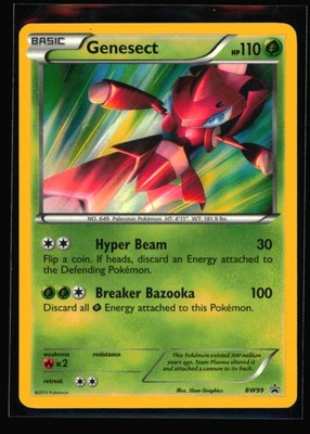 Genesect Promo Black and White Promos BW99 MP