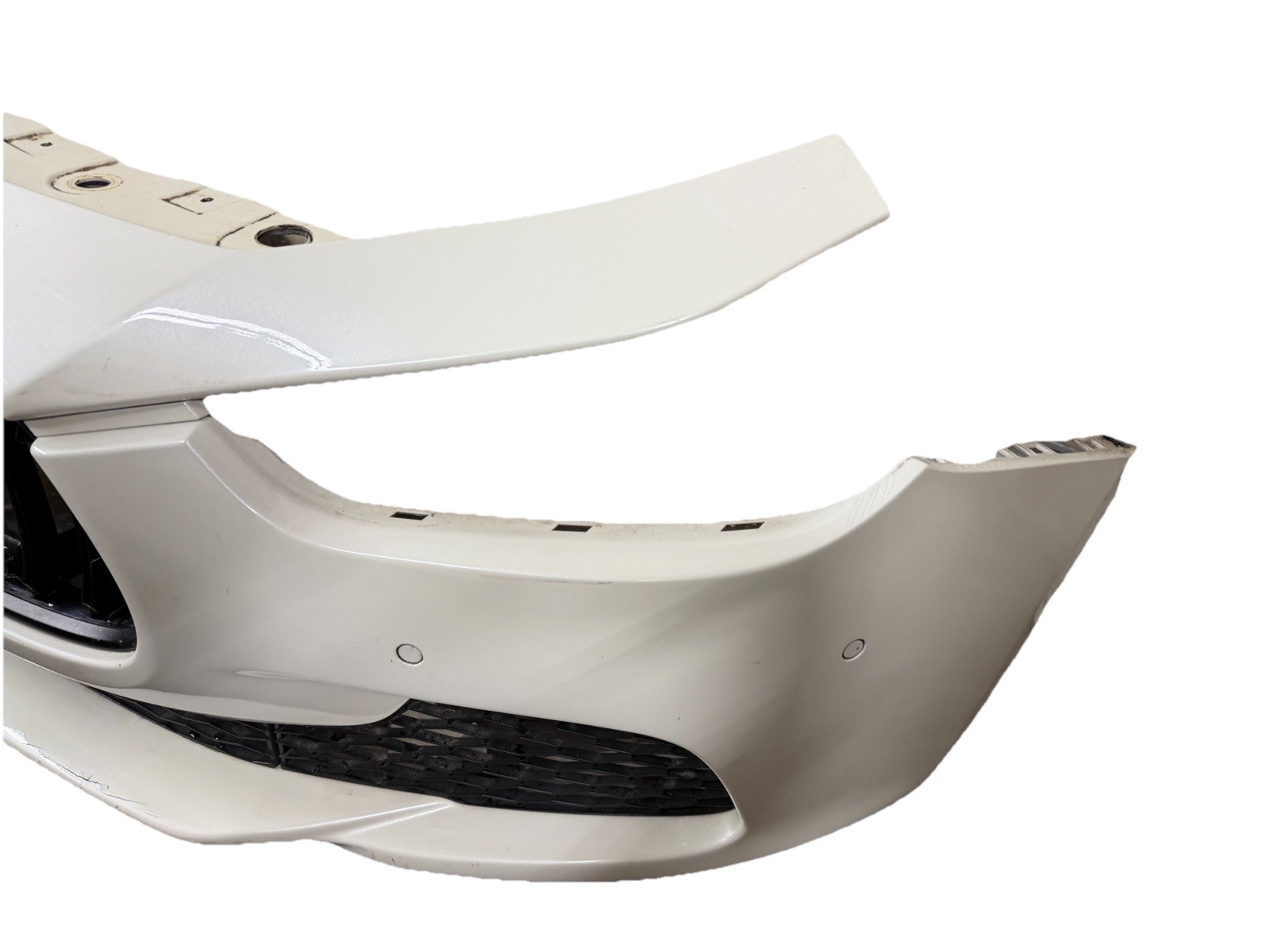  14-17 Maserati Ghibli Front Bumper Cover Complete W/Grills & Sensor White OEM