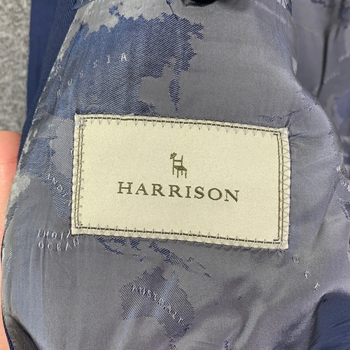 Samuelsohn Blazer Jacket Men 53R Blue Wool Blazer Map Lined Sport Coat Suit - Picture 7 of 18