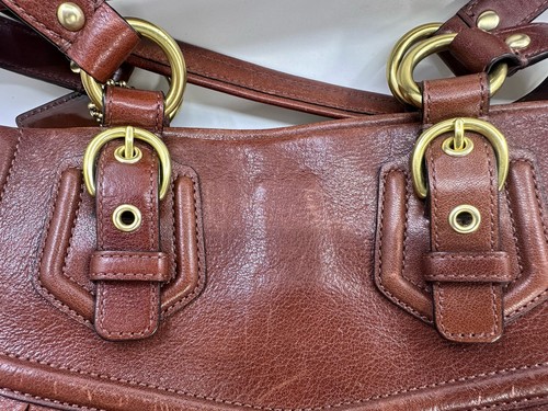 Coach Madison Maggie Leder Hobo, Schultertasche #14574 cognac hellbraun - Bild 13 von 18