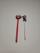 Lot of 2 Official Large Nintendo DS/3DS Styluses SUPER MARIO  Toadstool