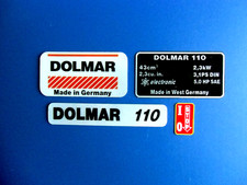 Zestaw naklejek do piły łańcuchowej Dolmar 110