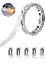 Hose Clamp 2M Stainless Steel Large Adjustable Jubilee Clips with Fasteners UK