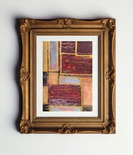 Abstract Painting Original Acrylic Modern Art Matted 11x14 Jimarieart