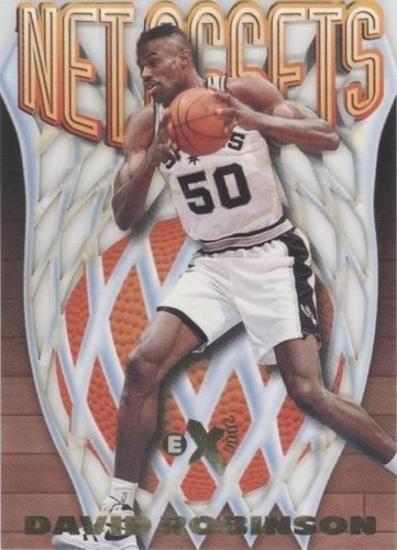 1996-97 Skybox E-X 2000 Net Assets Die-Cut #16 David Robinson SSP 