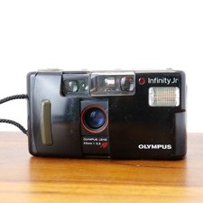 Olympus Infinity Jr. Point  Shoot 35mm Film Camera FOR PARTS CORRODED