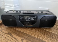 Vintage Sony CFS-201S Portable Boombox AM/FM Stereo Radio Tape Deck