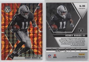 2020 Panini Mosaic Rookies Reactive Orange Prizm Henry Ruggs III #205 Rookie RC