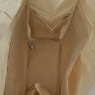 Handmade Beige/Brown Canvas Reusable Tote Bag  Heart Star Smiley Patch — photo 8