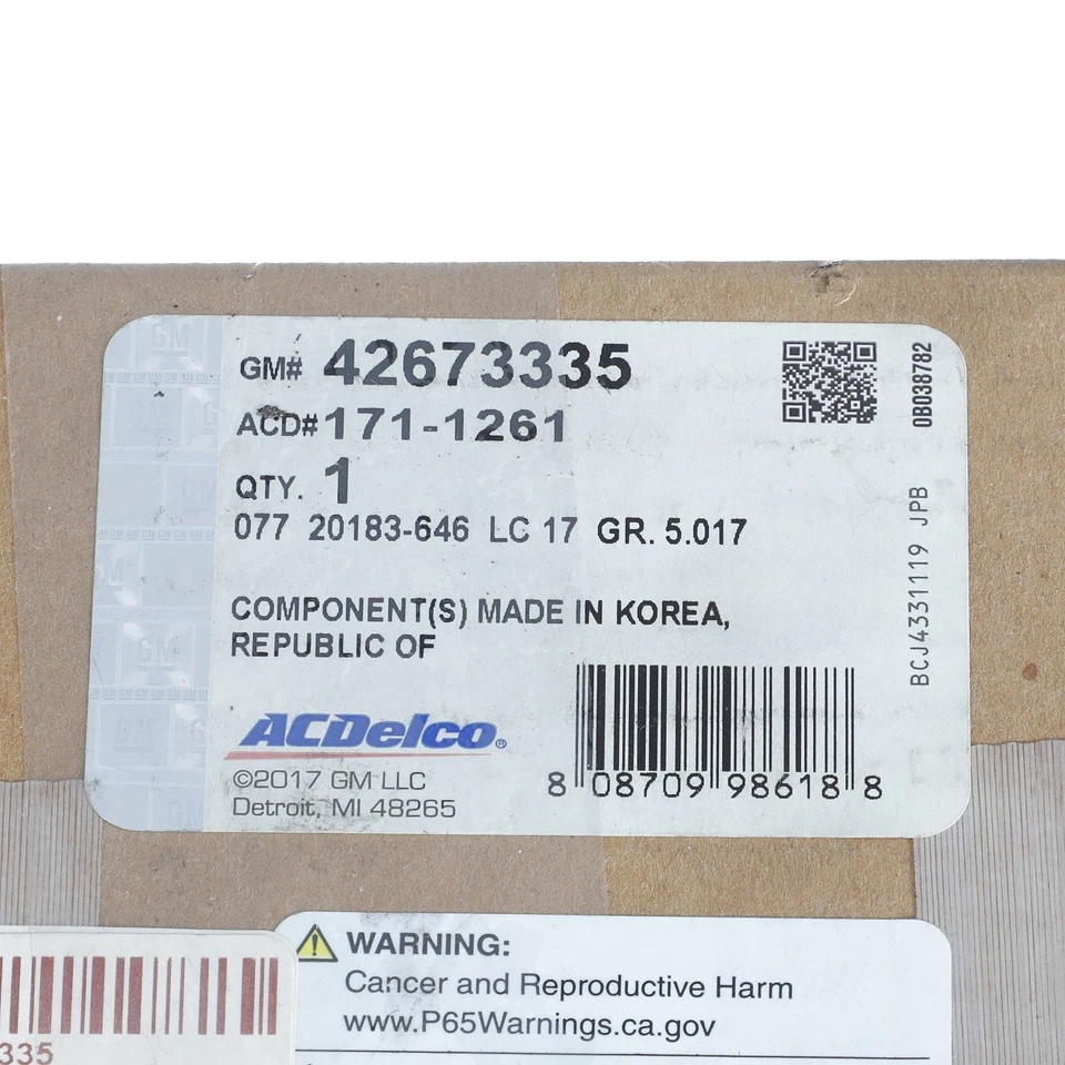 Juego de pastillas de freno de disco delanteras y clips originales GM 2018-2020 Chevrolet Sonic 42673335 Foto 4 de 4