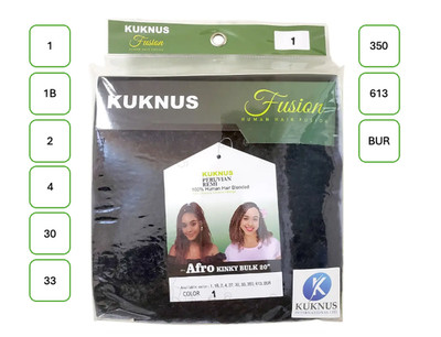 Kuknus Fusion Peruvian Remi Afro Kinky Bulk 20''