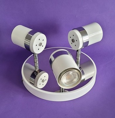 GU10 Strahler Deckenlampe, 3 weiße Küchenstrahler Leuchten für Decke, LED drehbar