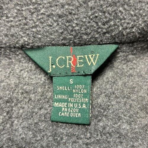 Giacca a vento uomo bomber rosso foderato in pile J.CREW vintage taglia S - Foto 7 di 16