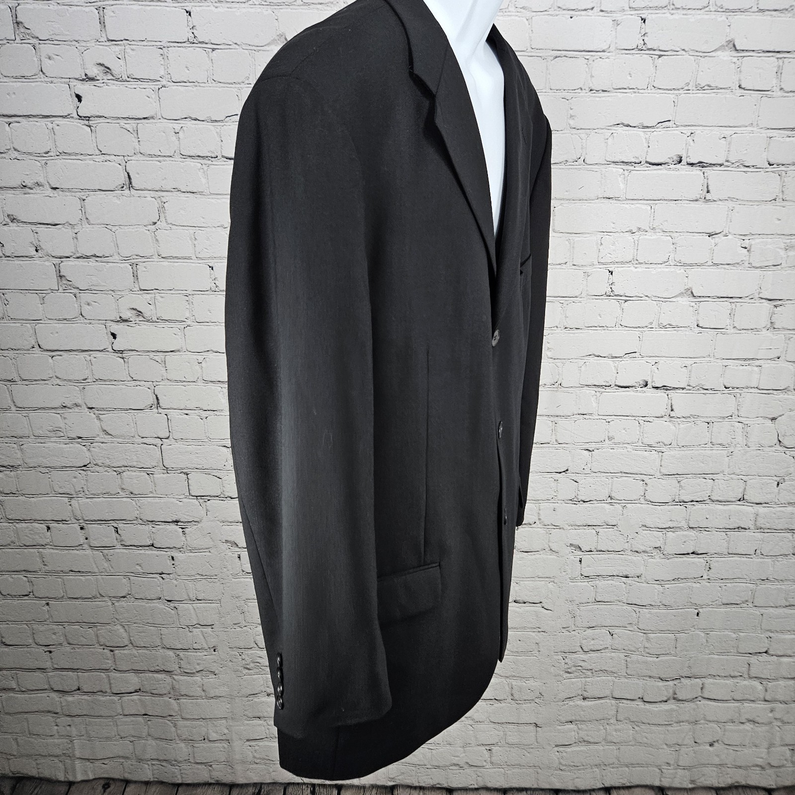 Claiborne Components Black 3 Button Ventless Notc… - image 14