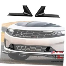 for Camaro Front Bumper Grille Side Trim Cover Fit for Chevy Camaro 2019 Black