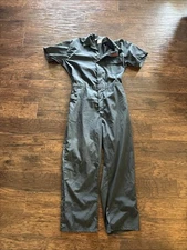 Vintage Sears Auto Center Employee Mechanic Coveralls Gray XL