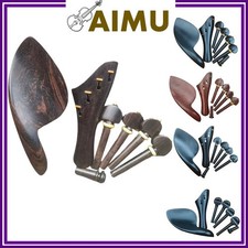Newly Shape Violin Replacements Accessories Rosewood Ebony Tailpiece Pegs 4/4