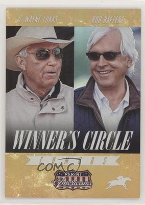 2015 Panini Americana Winner's Circle Combos Gold Bob Baffert D Wayne Lukas 1i8