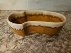 Vintage USA Planter Hull 402 3 Footed Vintage Brown Toned Ceramic
