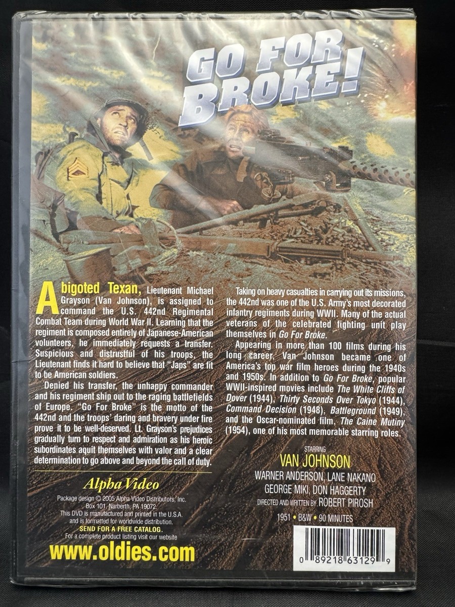 Go for Broke (DVD, 1951) for sale online | eBay