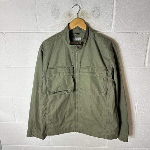 Next Jacket Mens Large Green Oi Polloi Overshirt Chore Workwear Shacket Work*