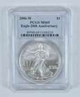 2006-W Burnished Silver Eagle PCGS MS69 (20th Anniversary Coin)