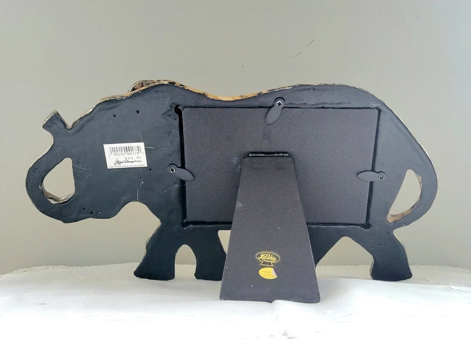 Walt Disney La Vie Safari Endangered Species Patchwork Elephant Photo Frame 1990 - Image 4 of 4