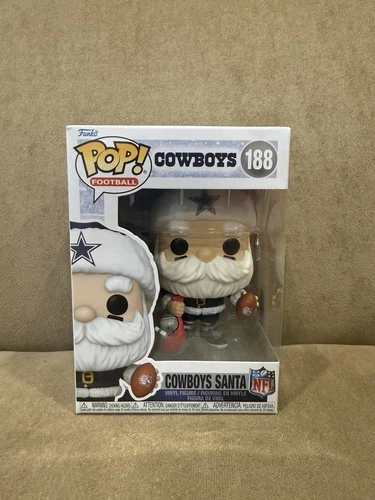 Funko pop NFL Dallas Cowboys Santa #188 fanatics exclusive