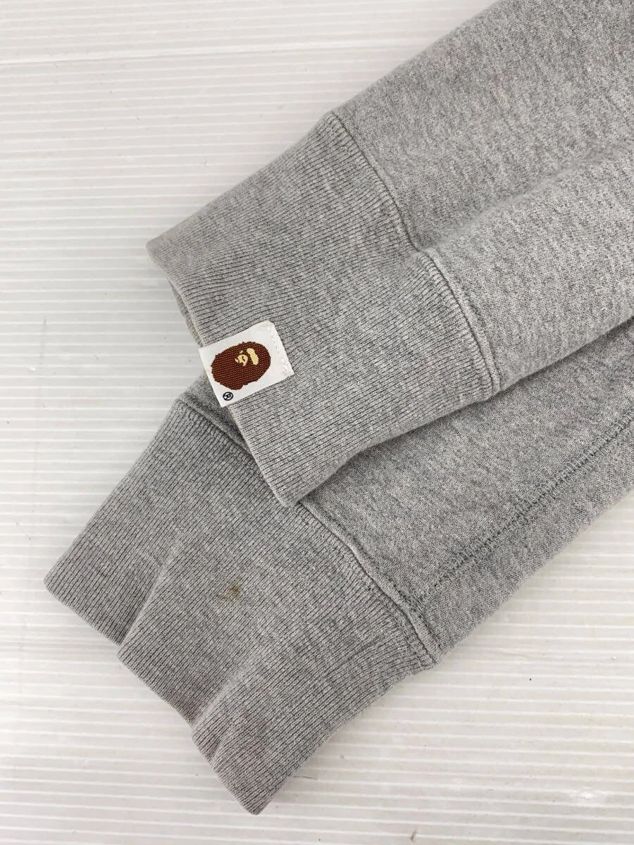 A BATHING APE (BAPE) Felpa con cappuccio A BATHING APE shark zip grigio M usata