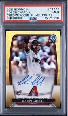 2023 Bowman - Chrome Rookie Autographs Corbin Carroll #CRA-CC Yellow...