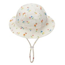 Baby Sun Hat Toddler Infant Cotton Bonnet Soft 0-12 Months Floral Pattern