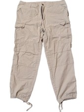 Carhartt Ripstop Cargo Pants Beige XL Drawstring Hem Work Utility Outdoor