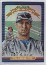 2020 Panini Donruss Diamond Kings Milestone Stat Line /650 Paul Goldschmidt 14kt