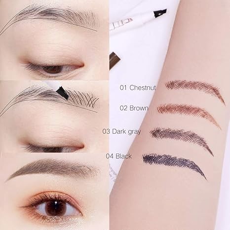 All Day Smudge & Waterproof Microblading Eyebrow Pencil w/ Four Fork Tip Head - Bild 2 von 5