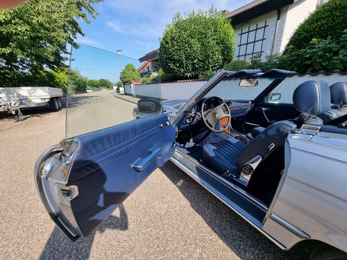 Mercedes R107: 380 SL Cabrio orig. 36.287 ml. Historie silberblau-metallic - Bild 11 von 24