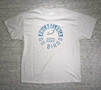 NFL Philadelphia Eagles 2023 Playoffs Men's Go Birds T-Shirt Steel Heather, XL