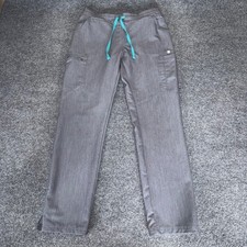 FIGS Womens Yola High Waisted Skinny Scrub Pants Small Gray Medical Healthcare