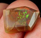 4.3Ct African Black Opal Play Of Color Facet Cut QSH997 — photo 1