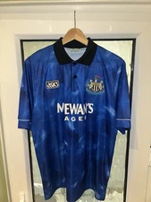 Vintage Newcastle United Asics 1993/95 Away Football Shirt Size Medium