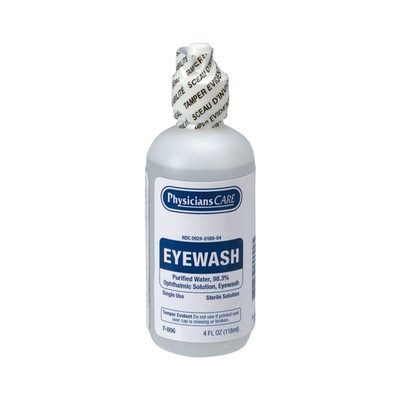 Sterile Eye Wash Solution 4 oz Bottle Eye Irrigation Flushing First Aid