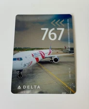 🔥2025 Limited Edition Delta Trading Card #76 Boeing 767-400 BCRF w/ holder