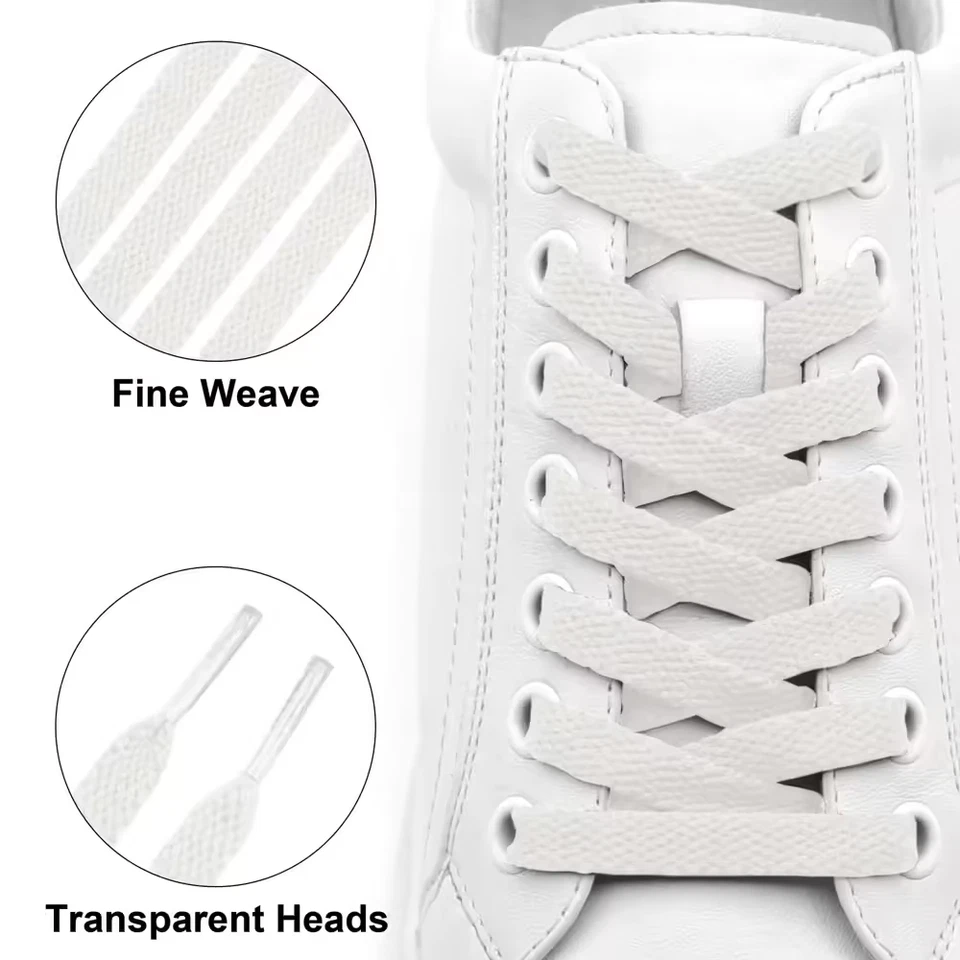 Lacets Plats Baskets Premium Colorés Pour Chaussures Sport Cordon Adulte 180cm - Photo 3/4