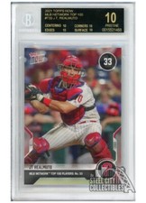JT Realmuto 2021 Topps Now Top 100 Card #T-33 BGS 10 Pristine Black Label