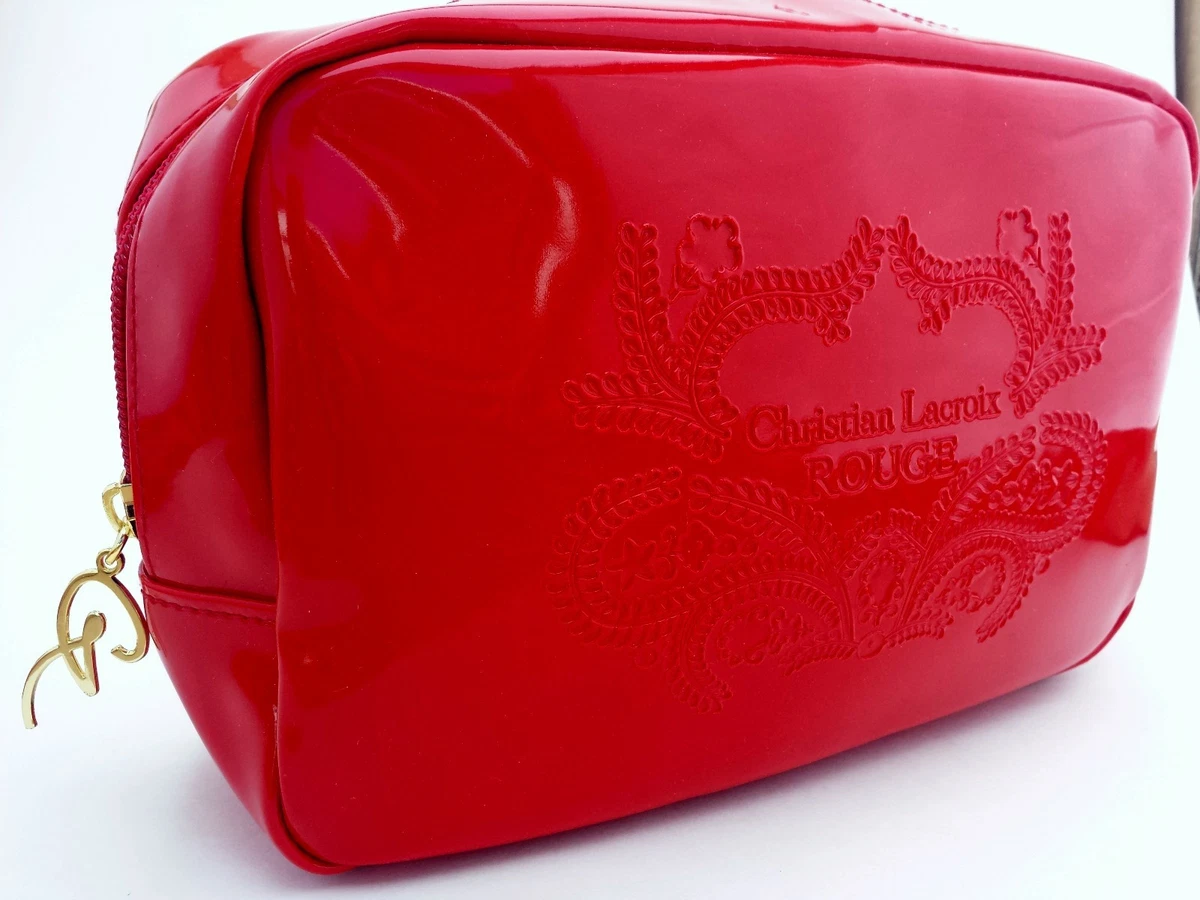 Christian Lacroix Rouge Makeup Bag by AVON in Vivid Red Vinyl eBay