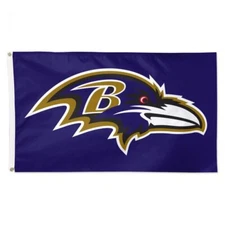 BALTIMORE RAVENS 3'X5' HOUSE FLAG WALL BANNER NFL LICENSED WINCRAFT
