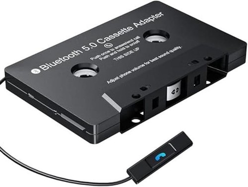 Car Audio Cassette Adapter Receiver, Bluetooth 5.0 Cassette Aux Adapter for  