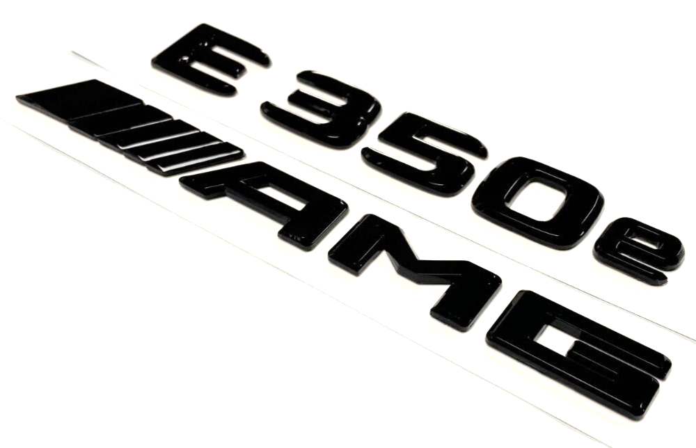 Un-Branded ABS Matt Black E 350 Car Trunk Rear Letters Word Badge Emblem Letter Decal Sticker for Mercedes Benz E Class E350 (E 350