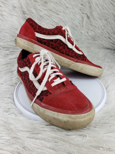 vans red leopard print