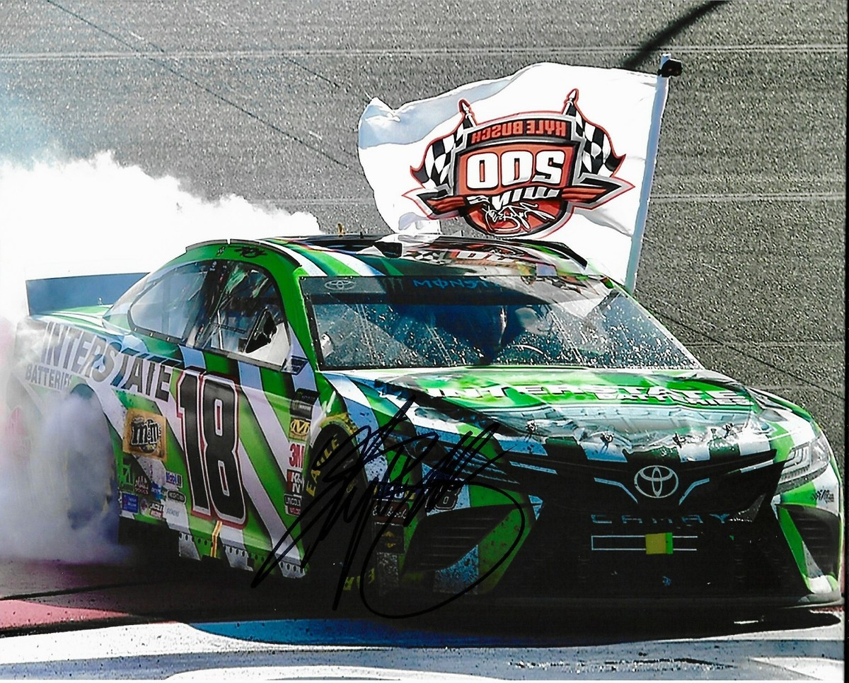 2019 Kyle Busch 200th Win Interstate Batteries NASCAR Signed 8x10